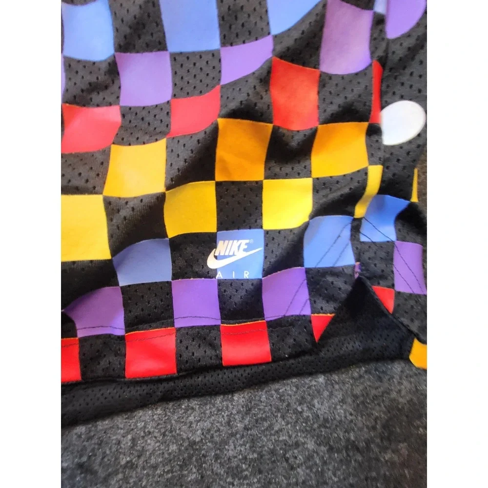 Jordan Shorts Mens Black Multicolor Print Graphic Jumpman Logo Large AOP